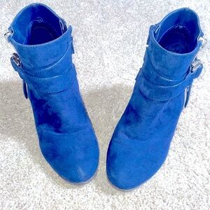 - Beautiful faux suede boot midnight blue 3 inch kohl’s size 6